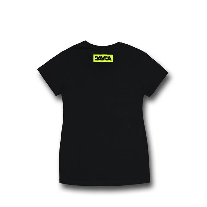 Koszulka T-shirt damski DAVCA black fluo logo