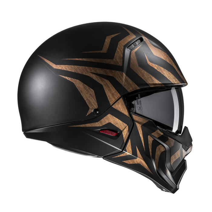 Kask motocyklowy otwarty HJC I20 Thorn czarny/złoty