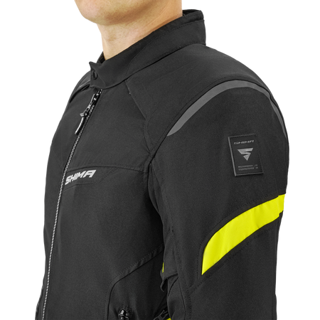 Kurtka motocyklowa tekstylna miejska/turystyczna Shima RUSH 2.0 fluo