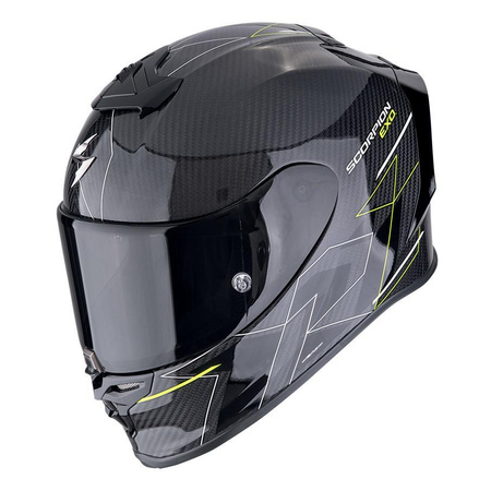 Kask motocyklowy SCORPION EXO-R1 EVO AIR CYNERGY BLACK/NEON YELLOW czarny żółty fluo