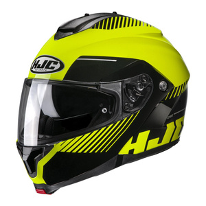 Kask motocyklowy szczękowy HJC C91 Prod czarny/żółty