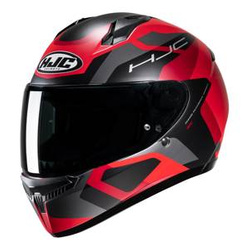 Kask motocyklowy integralny HJC C10 Tins czarny/czerwony
