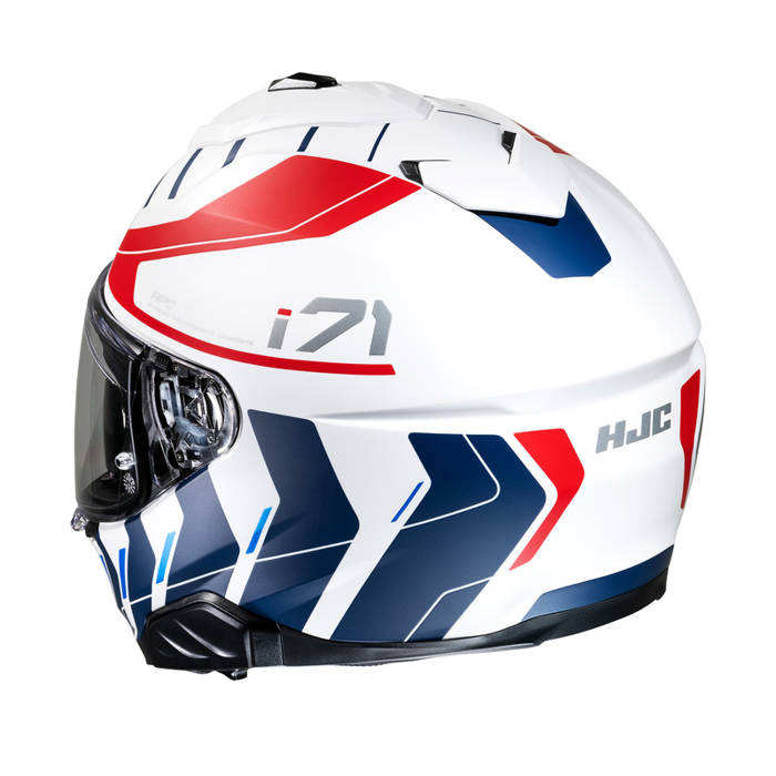 Kask motocyklowy HJC I71 Simo biały/czerwony/niebieski