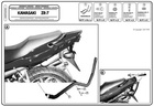 KAPPA Stelaż kufra motocyklowego centralnego KAWASAKI ZR7 / ZR7S 750 (99-04) ( BEZ PŁYTY )