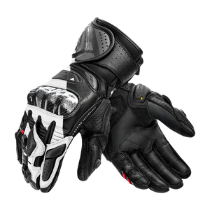 Rękawice motocyklowe sportowe skórzane Shima RS-3 biały