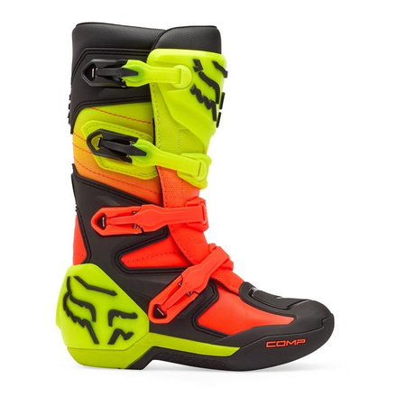 Buty motocyklowe cross dziecięce FOX JUNIOR COMP ORANGE/YELLOW pomarańczowy żółty