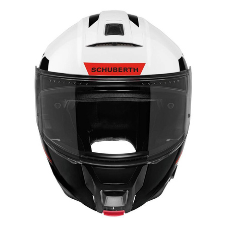 Kask motocyklowy SCHUBERTH C5 ECE ECLIPSE RED biały czarny czerwony