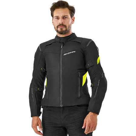 Kurtka motocyklowa tekstylna miejska/turystyczna Shima RUSH 2.0 fluo