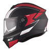 Kask motocyklowy MT GENESIS SV CAVE MATT BLACK/RED czarny czerwony biały