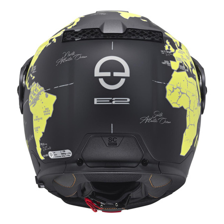 Kask motocyklowy SCHUBERTH E2 ECE ATLAS YELLOW czarny żółty fluo