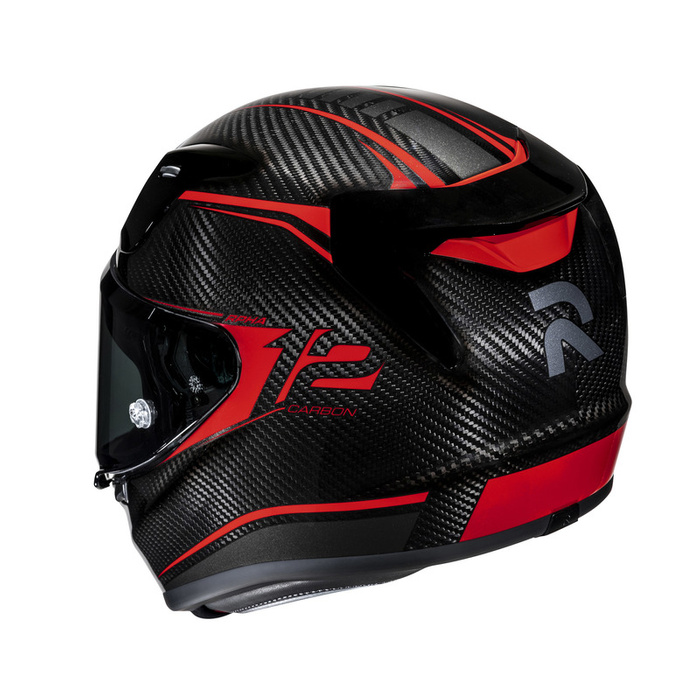 Kask motocyklowy integralny HJC RPHA 12 Carbon Keres czarny/czerwony