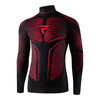 Koszulka termoaktywna REBELHORN THERM II BLACK/RED czarny czerwony z długim rękawem