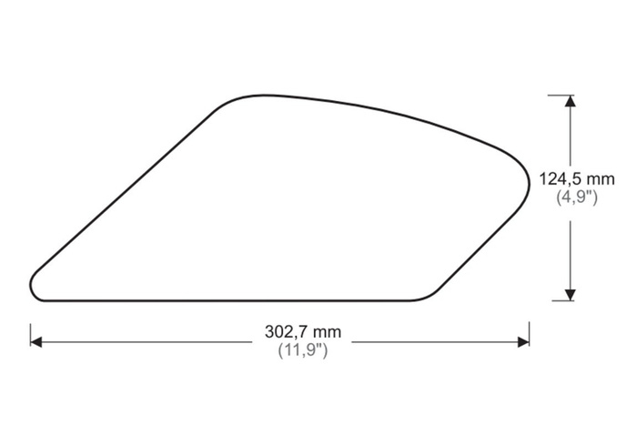 Tankpady boczne PUIG do Ducati Monster 821 / 1200 14-22