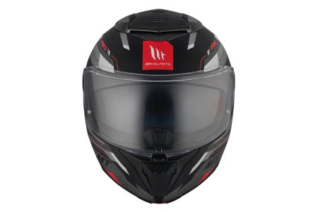 Kask motocyklowy MT ATOM 2 SV BAST BLACK/GREY czarny szary czerwony