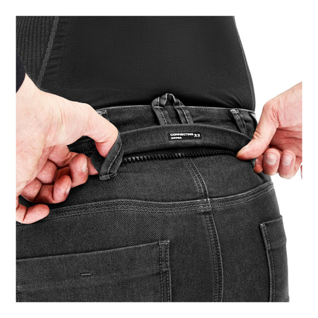 Spodnie jeans SHIMA RIDGE BLACK czarny