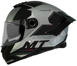 Kask motocyklowy MT THUNDER 4 SV EXEO GLOSS PEARL TITANIUM czarny szary