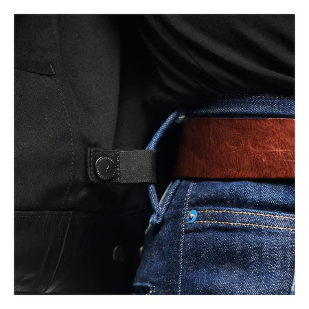 Kurtka motocyklowa skórzana Rebelhorn HUNTER II czarny mat