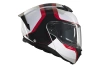 Kask motocyklowy MT ATOM 2 SV EMALLA MATT WHITE/BLACK/RED biały czarny czerwony