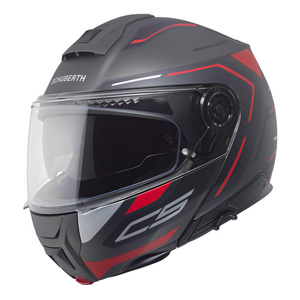 Kask motocyklowy SCHUBERTH C5 ECE OMEGA ANTHRACITE czarny szary czerwony