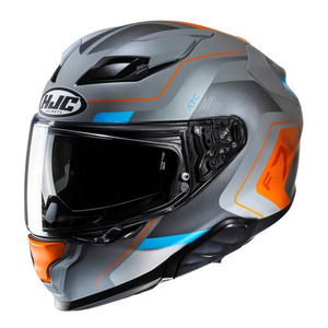 Kask motocyklowy integralny HJC F71 Arcan szary/czerwony