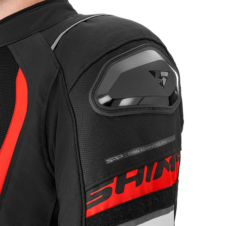 Kurtka motocyklowa tekstylna miejska Shima MESH PRO 2.0 czerwony