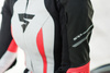 Kombinezon jednoczęściowy motocyklowy skórzany sportowy Shima MIURA RS biały/fluo