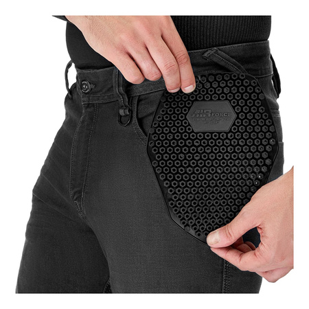 Spodnie jeans SHIMA RIDGE BLACK czarny