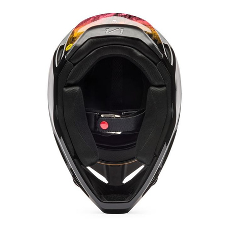 Kask cross FOX V1 KAIROS TANGERINE czarny pomarańczowy