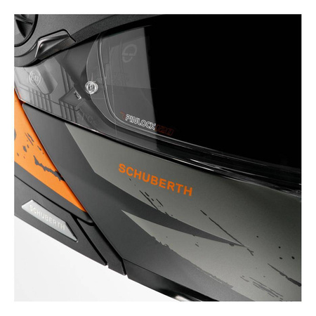 Kask motocyklowy SCHUBERTH E2 ECE EXPLORER ORANGE szary pomarańczowy czarny
