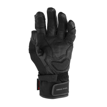 Rękawice motocyklowe damskie RICHA ATLANTIC GORE-TEX LADY BLACK czarny