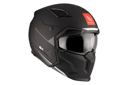 Kask motocyklowy MT STREETFIGHTER SV S SOLID MATT BLACK czarny mat
