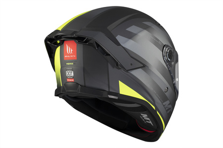 Kask motocyklowy integralny MT Thunder 4 SV Threads szary-zielony matowy