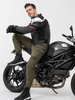 Kurtka motocyklowa sportowa/miejska skórzana Shima BANDIT czerwony
