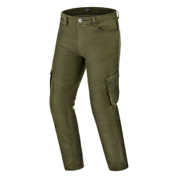 Spodnie jeansowe motocyklowe VORG REVO GREEN zielony