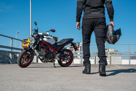 Kurtka motocyklowa tekstylna miejska Shima DAYBREAKER szary/czarny