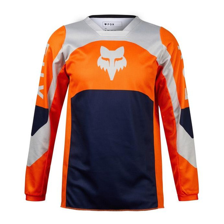 Dziecięca bluza koszulka motocyklowa rowerowa cross mtb FOX 180 Nitro Fluo pomarańczowy Junior