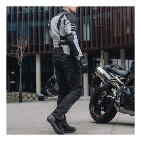 Jeansy motocyklowe Rebelhorn HAWK III Regular Fit czarne vintage