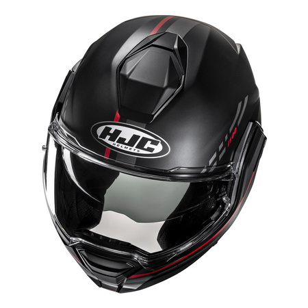 Kask motocyklowy szczękowy HJC I100 Sysma czarny/czerwony