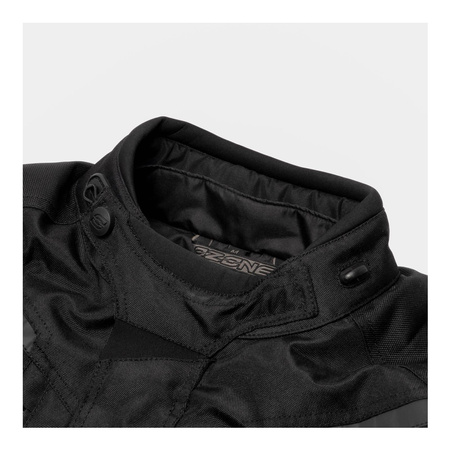 Kurtka motocyklowa tekstylna OZONE TOUR III czarna żółty fluo