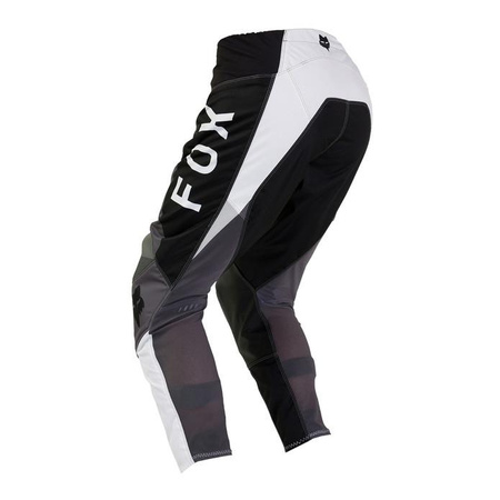 Dziecięce spodnie motocyklowe cross offroad FOX 180 Nitro czarny/szary Junior