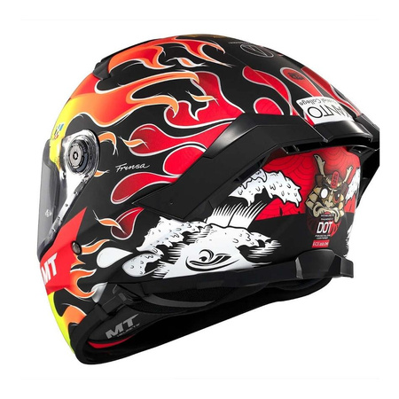 Kask motocyklowy integralny MT THUNDER 4 SV YAMANAKA 2024 czerwony żółty czarny