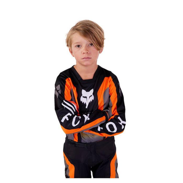 Dziecięca bluza koszulka motocyklowa rowerowa cross mtb FOX 180 Ballast czarny/szary Junior