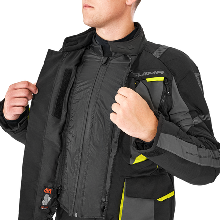 Kurtka motocyklowa tekstylna miejska Shima HERO 2.0 fluo