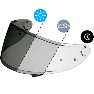 Szyba/wizjer motocyklowy do kasku SHOEI X-Spirit 3/ NXR/ RYD (CWR-1) Fotochrom Photochromic dzień noc