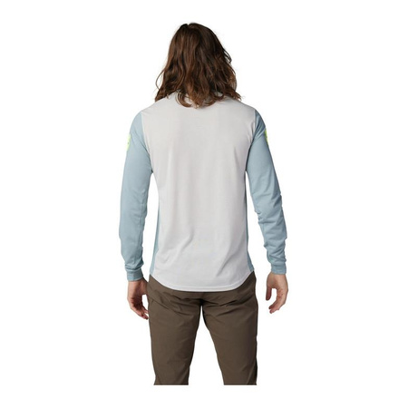 Koszulka na rower FOX RANGER DR Z DŁUGIM RĘKAWEM AVIATION GUNMETAL szary