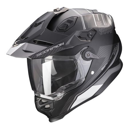Kask motocyklowy SCORPION ADF-9000 AIR DESERT BLACK/SILVER czarny srebrny