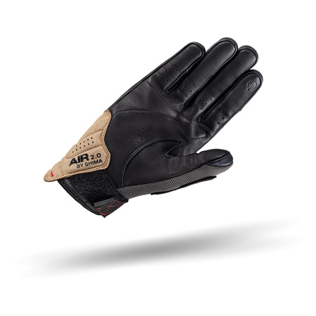 Rękawice motocyklowe miejskie Shima AIR 2.0 brązowy