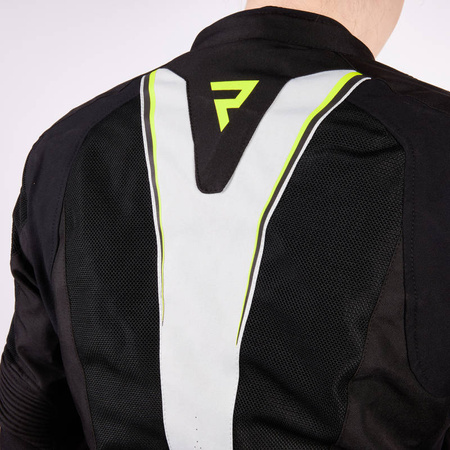 Damska kurtka motocyklowa tekstylna Rebelhorn HIFLOW IV czarny-srebrny