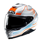 Kask motocyklowy HJC I71 Iorix srebrny/pomarańczowy