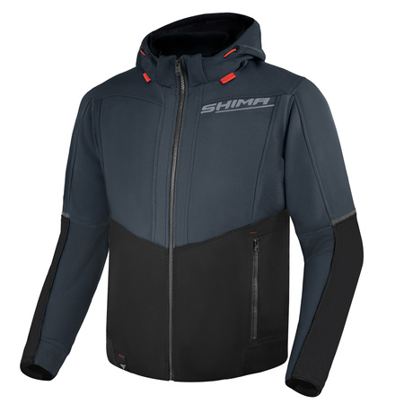 Kurtka motocyklowa tekstylna miejska Shima DAYBREAKER szary/czarny